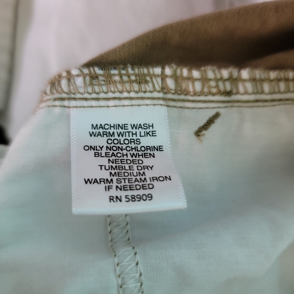 NWT ROUNDTREE & YORKE Men's Plus Size Khaki Cargo Short Ss 52W Beige Cotton - Picture 9 of 10